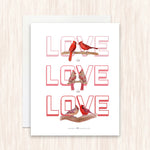 Cardinals Love Is Love Card