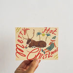 Sweaty Reindeer Card
