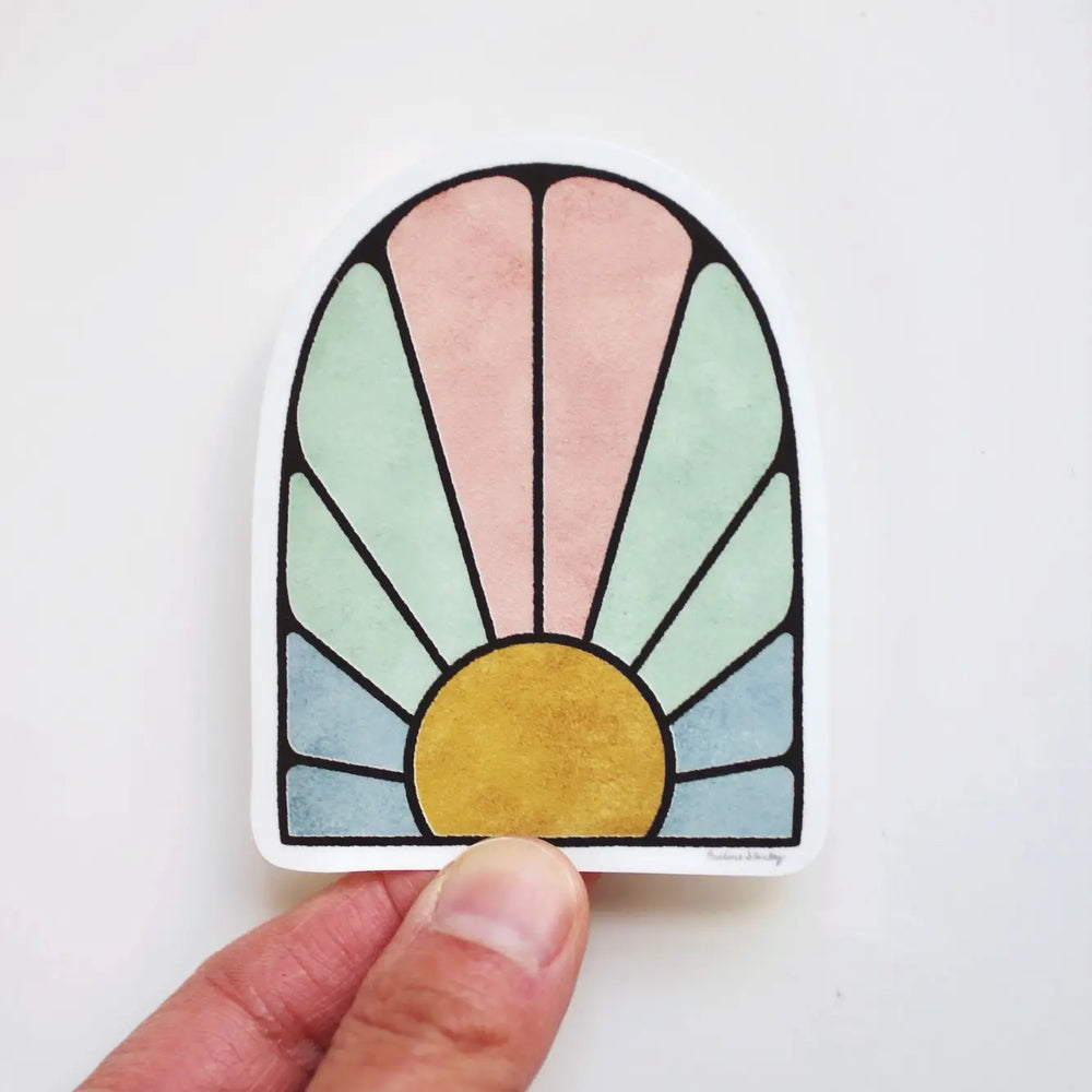 Sunray Arch Vinyl Sticker