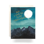 Moon Dad Greeting Card