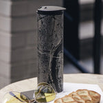 Richmond Va Map Tumbler in Matte Black