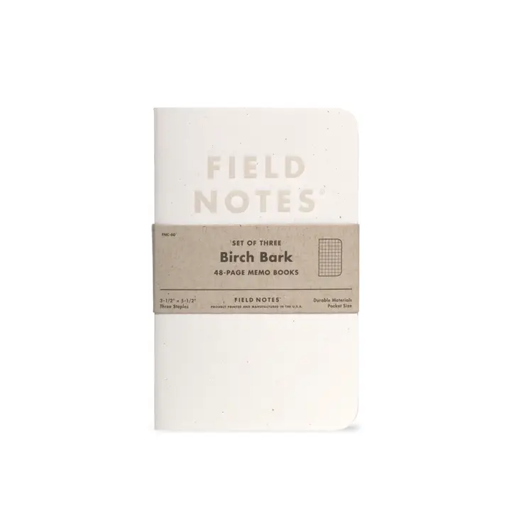 Field Notes - Birch Bark 3-Pack