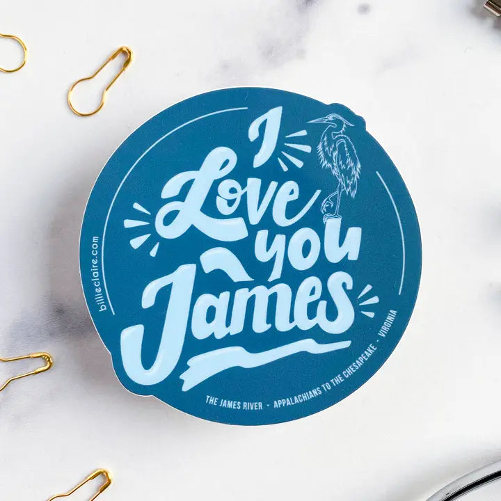 I Love You James Sticker