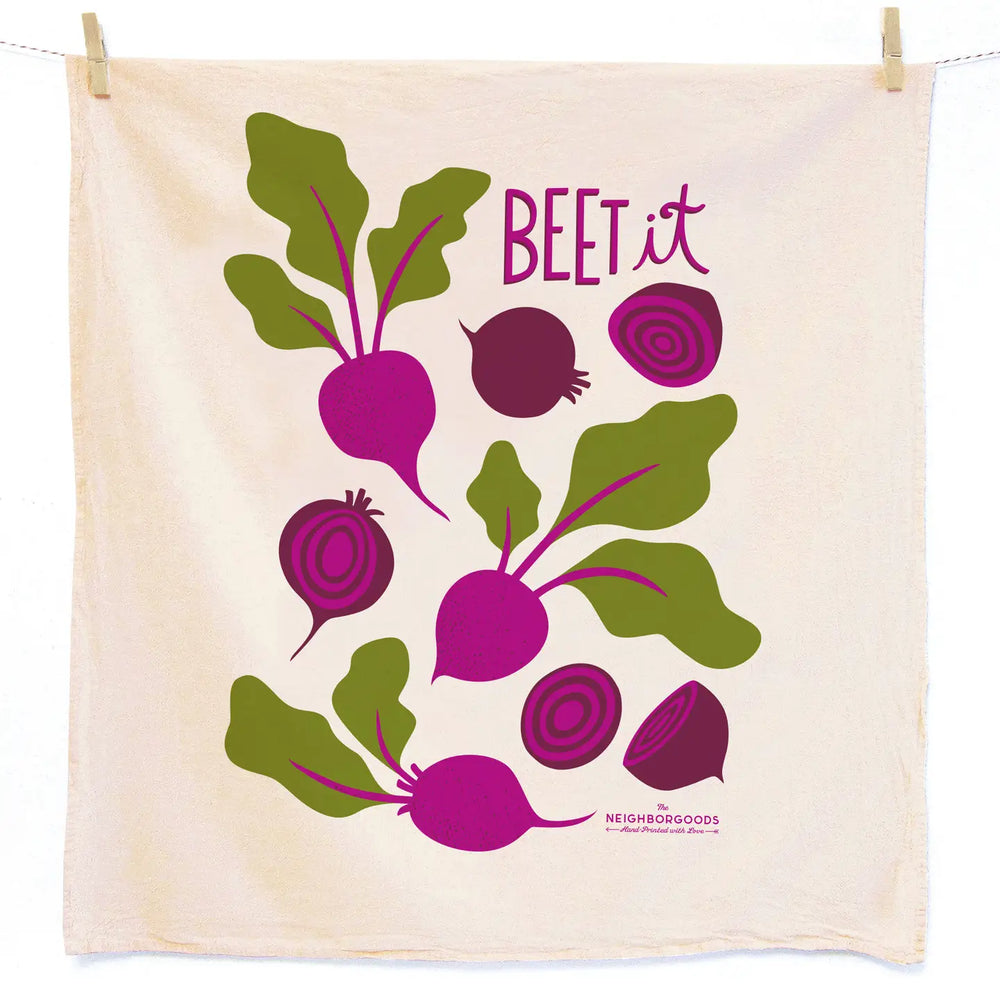 Pickled Please Pickle Beet Tea Towel