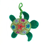 Sea Turtle Embroidered Wool Ornament