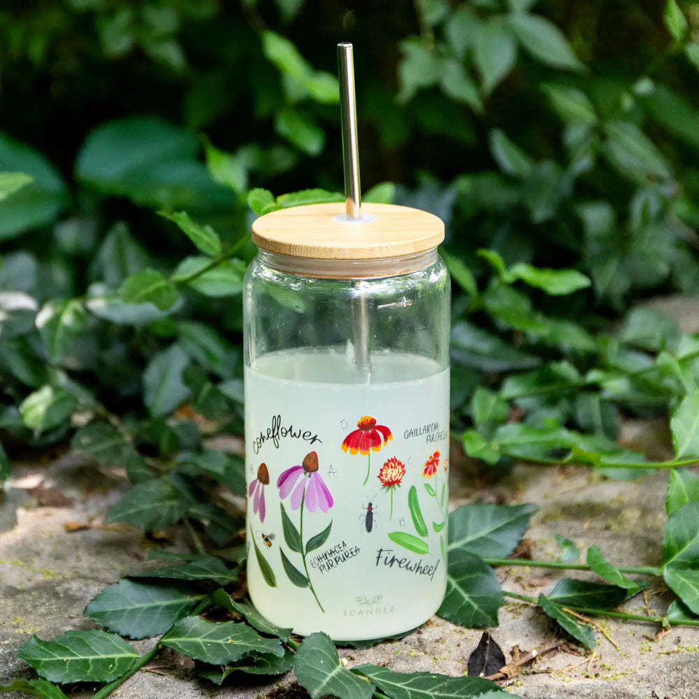 Wildflower Botanicals Glass Can