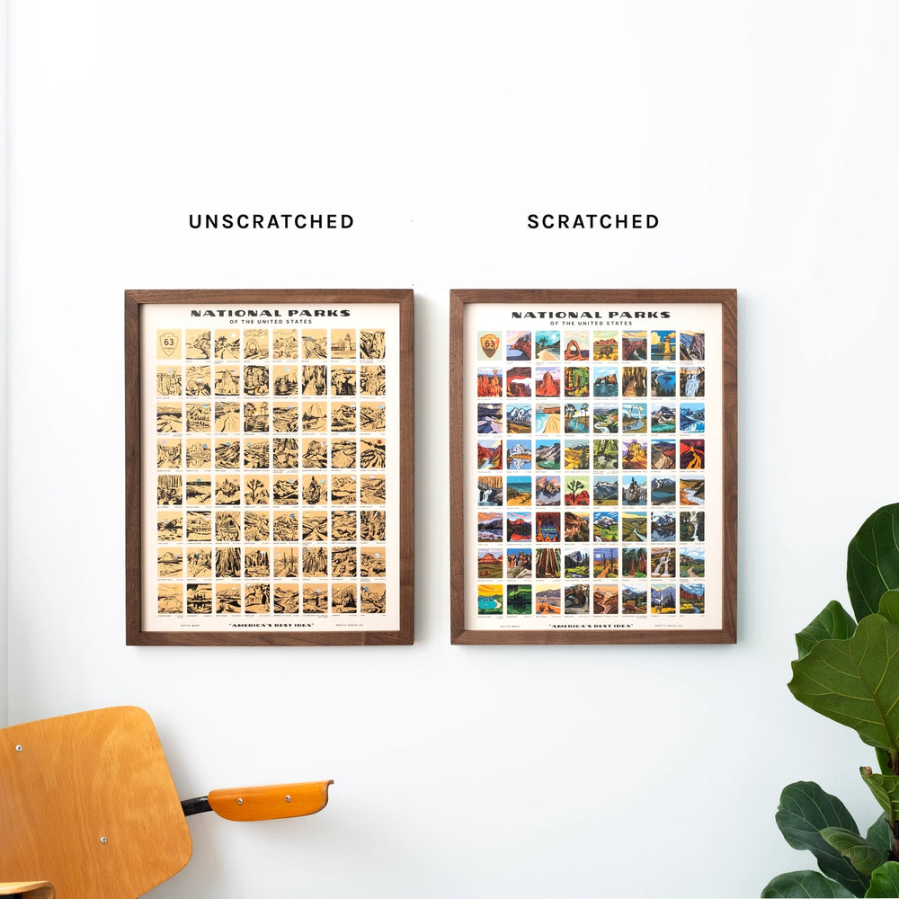 National Parks Scratch Off Print
