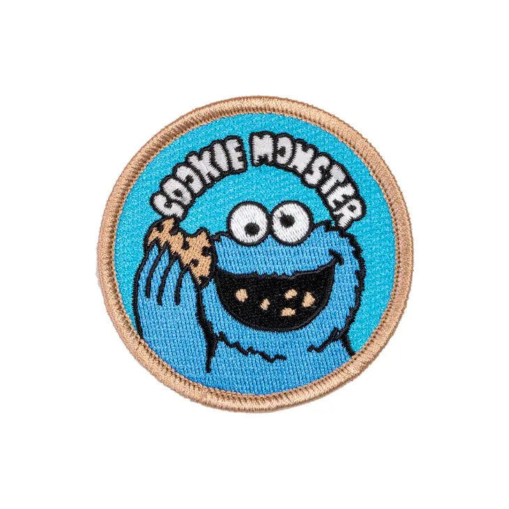 Cookie Monster Embroidered Patch - Sesame Street x Oxford Pennant