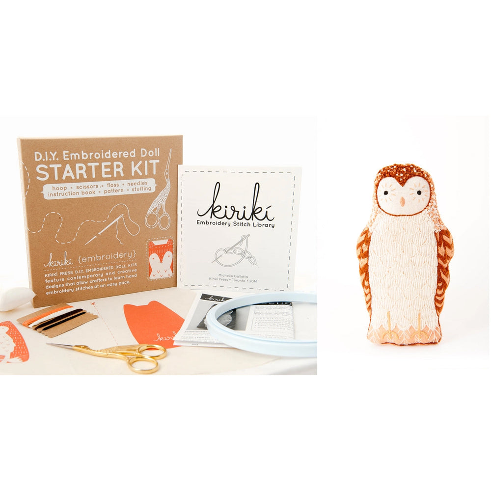 Embroidery Starter Kit - Barn Owl