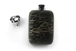 Virginia State Map Pocket Flask With Funnel