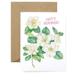 Magnolia Birthday Greeting Card