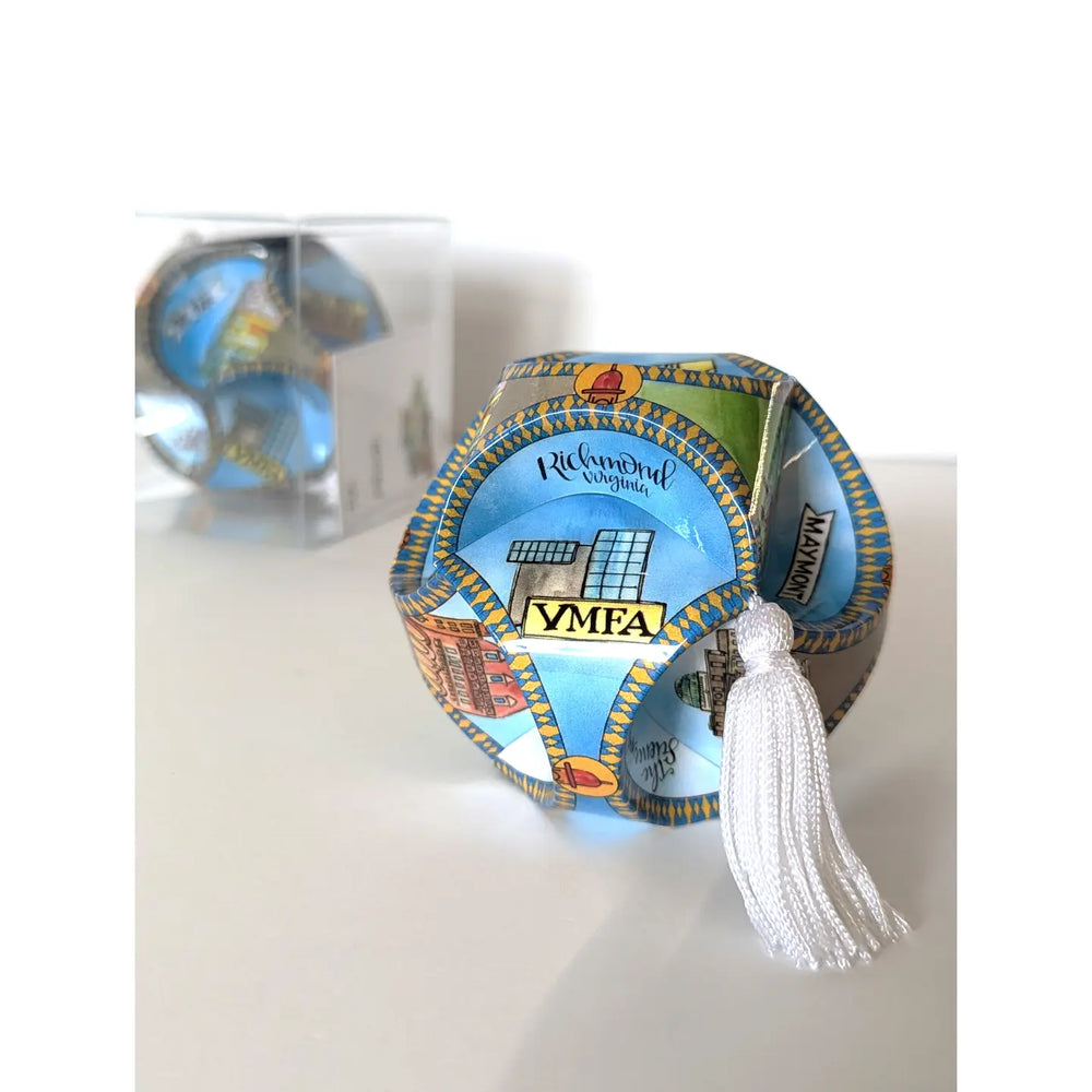 Richmond VA Globe Ornament