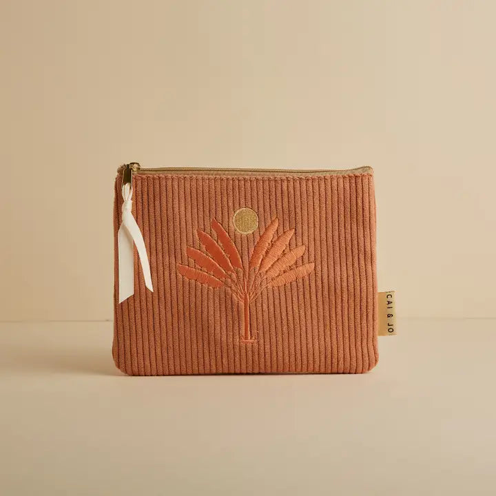 Dusty Pink Corduroy Pouch