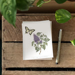 Lilac and Swallowtail Card