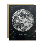 To The Moon Greeting Card