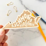 Richmond, Virginia Wood Magnet