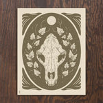 Bear Skull & Ivy Print