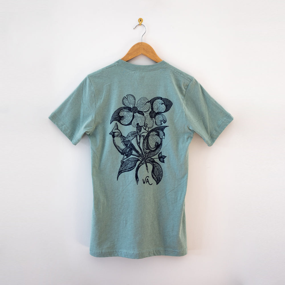 Dogwood & Cardinal T-Shirt - Mint