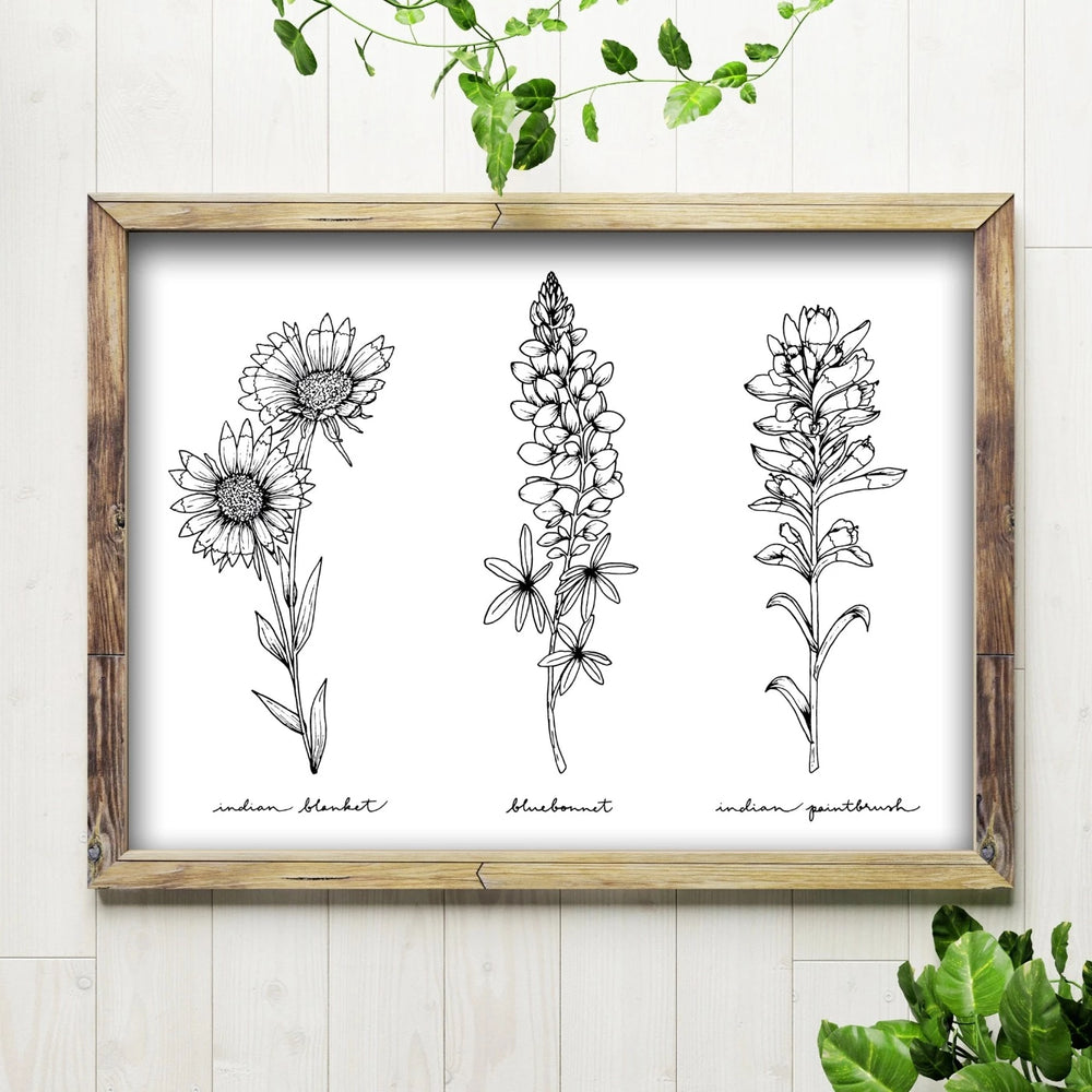 Wildflower Trio Print
