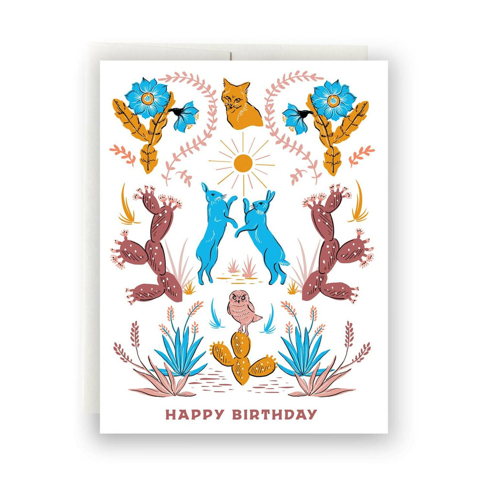 Desert Folk Birthday Card