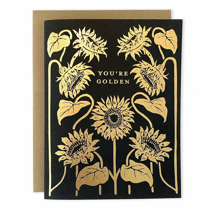 You're Golden Sunflower Card