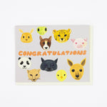 Baby Animal Congrats Card