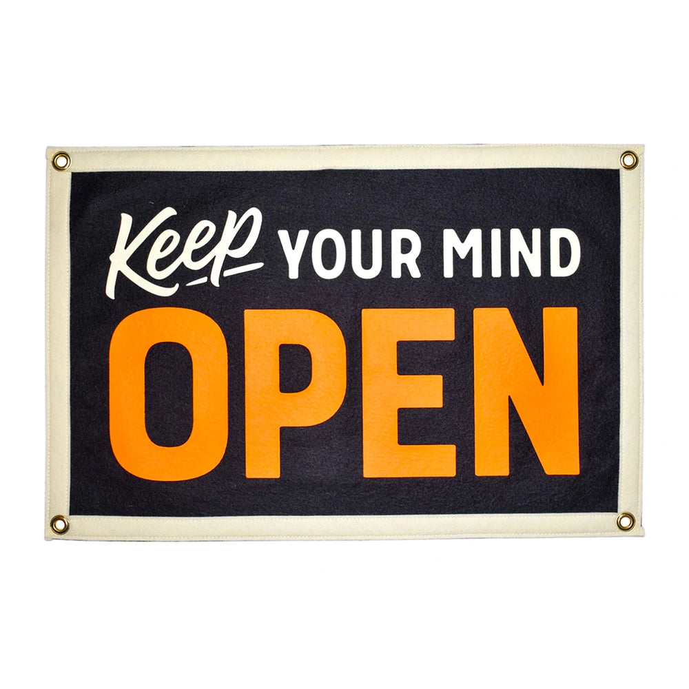 Keep Your Mind Open Pennant